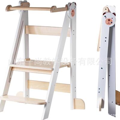 儿童梯凳家用室内多功能折叠梯子垫脚 蒙氏学习塔 learning tower