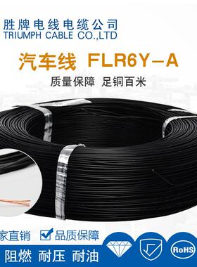 胜牌FLRY1.0薄壁低压汽车线 裸铜单芯PVC护套汽车内部连接线