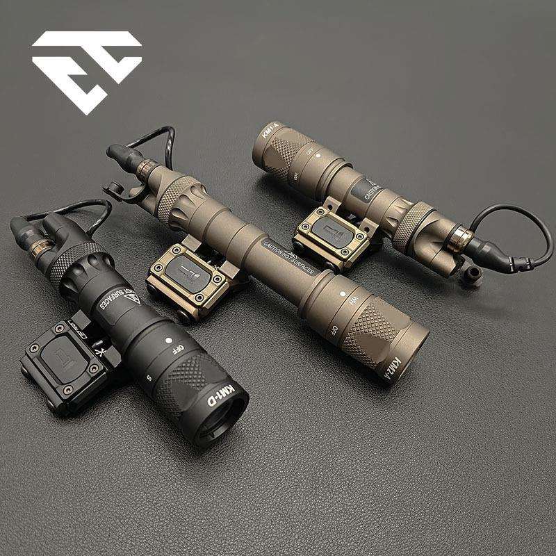 户外M300V强光爆闪照明M600V手电筒长亮鼠尾开关尾盖套装