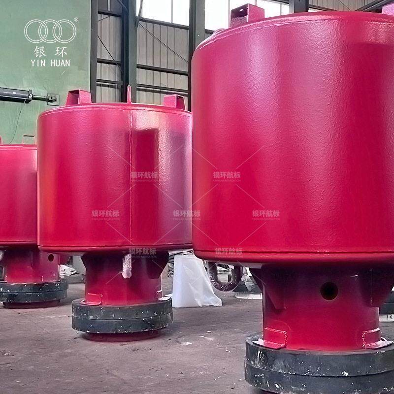 HF1.2-D2航道浮标工厂来图加工 配套浮标锚链雷达反射器 银环航标