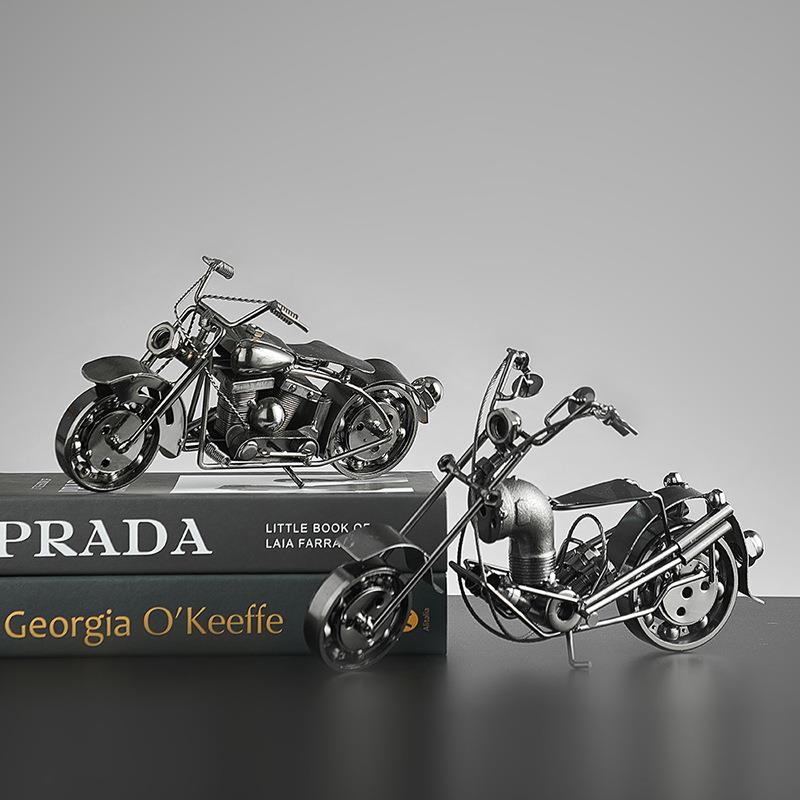 复古工业风铁艺汽车模型电视柜办公室桌面摆件男生男孩男朋友送礼