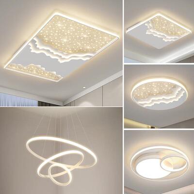 客厅灯简约现代大气2025年新款轻奢大厅灯星星卧室灯网红灯具套餐