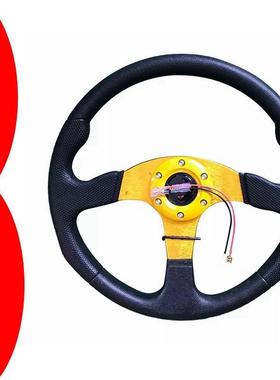 汽车改装通用PU方向盘350MM赛车竞技ND仿赛车跨境热款厂家直销