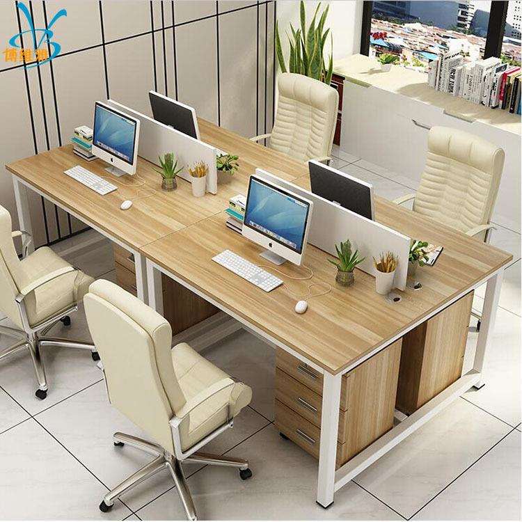 职员桌办公桌椅组合简约隔断屏风卡座员工位电脑桌椅组合办公家具