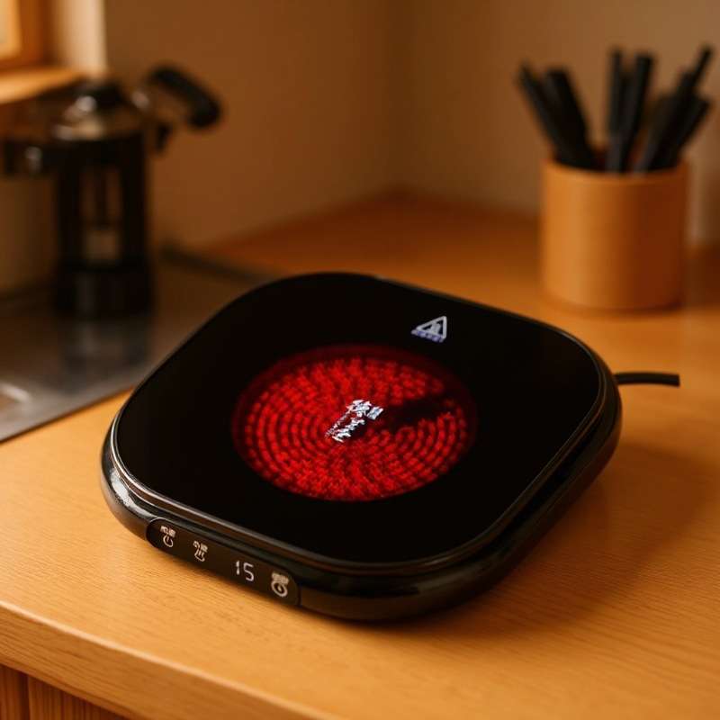 德茗堂2025新款电陶炉煮茶器四方茶炉烧水蒸茶电炉家用1500W