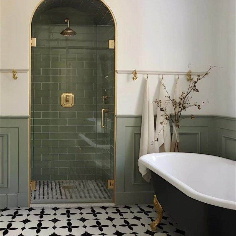 春日迟迟丨法式中古风地板贴纸厨房卫生间地砖翻新贴纸自粘防滑,家居饰品,软装墙贴,淘宝优惠券,粉丝福利购,淘宝优惠卷