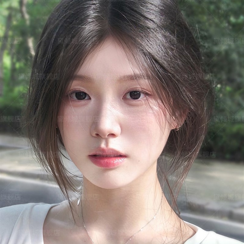 假发女片头顶八字刘海补发片增发量蓬松彷真人发自然高Y颅顶假发