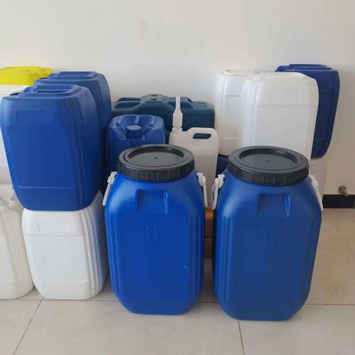 带盖50升塑料桶50L双耳方桶50升大口化工废液化工桶化工专用