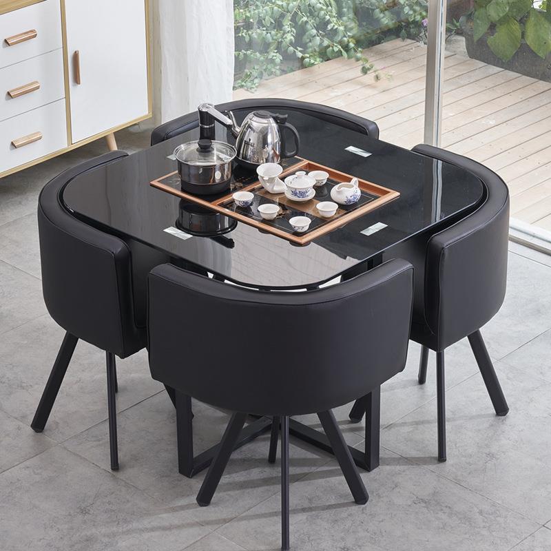 家用茶具一体桌椅组合喝茶茶桌茶几台套装简约座椅椅子桌茶休闲现