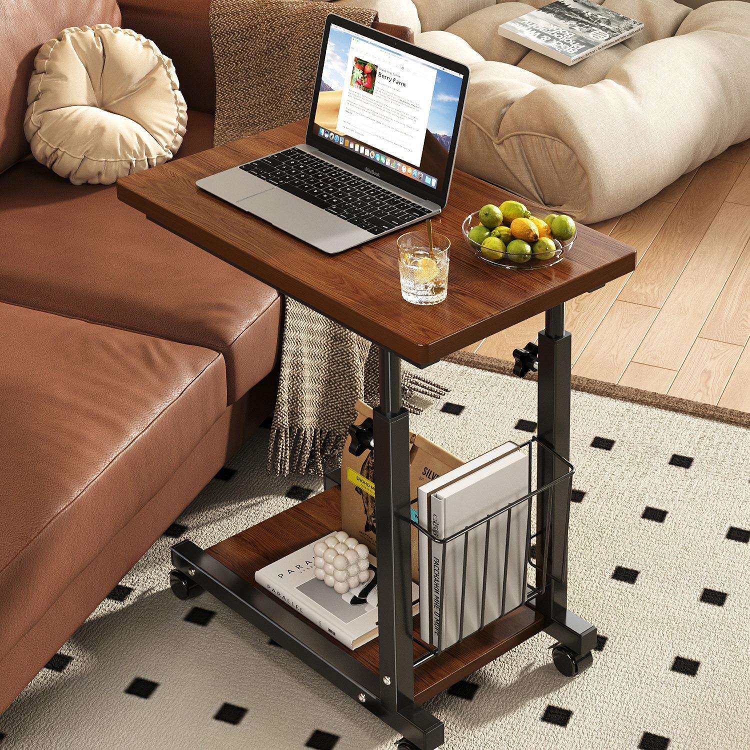 可移动升降茶几客厅沙发边几小推车置物架中古风床边桌床头小桌子,鲜花速递/花卉仿真/绿植园艺,割草机/草坪机,淘宝优惠券,粉丝福利购,淘宝优惠卷