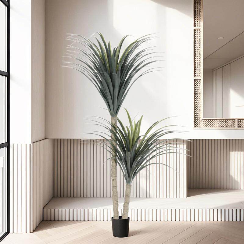 新款仿真龙血树绿植盆景沙生植物盆栽家居花园绿化装饰人造假树