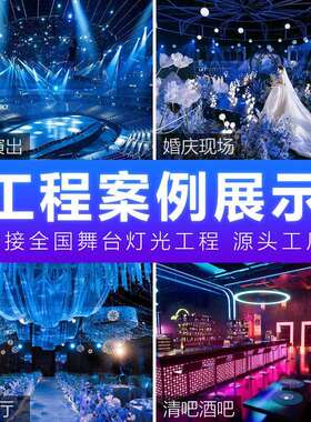 48+8段全彩频闪灯三合一直播间爆闪灯酒吧氛围灯光舞台灯八段LED