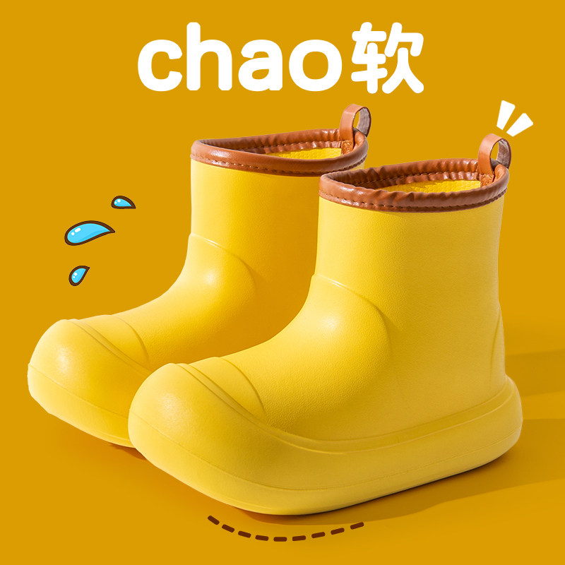 雨鞋女2025g新款短筒大头靴子轻便亲子防水防滑学生成人水鞋四季y