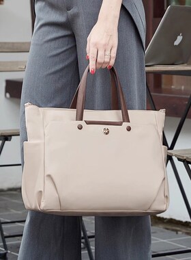 2024b新款女士商务手提公文包a4文件通勤笔记本电脑多分隔层高级