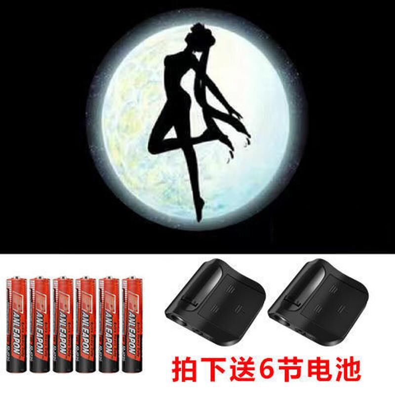新款超高清汽车迎宾灯卡通车载照地灯车内改装饰无线车门投影灯氛