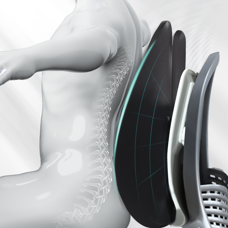 人体工学腰垫上班久坐护腰神器充气靠垫汽车腰靠垫办公椅子靠背垫