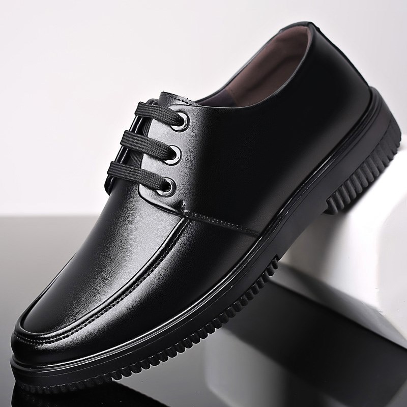 厨师鞋男防滑防水防油透气秋季厨房工作鞋酒店厨工上班皮鞋男