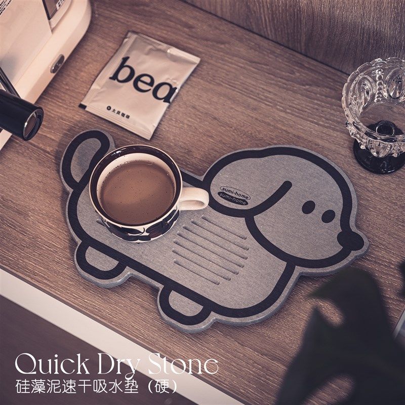 咖啡机桌面垫厨房台面垫吧台硬垫沥水垫硅藻泥杯垫吸水垫茶桌垫