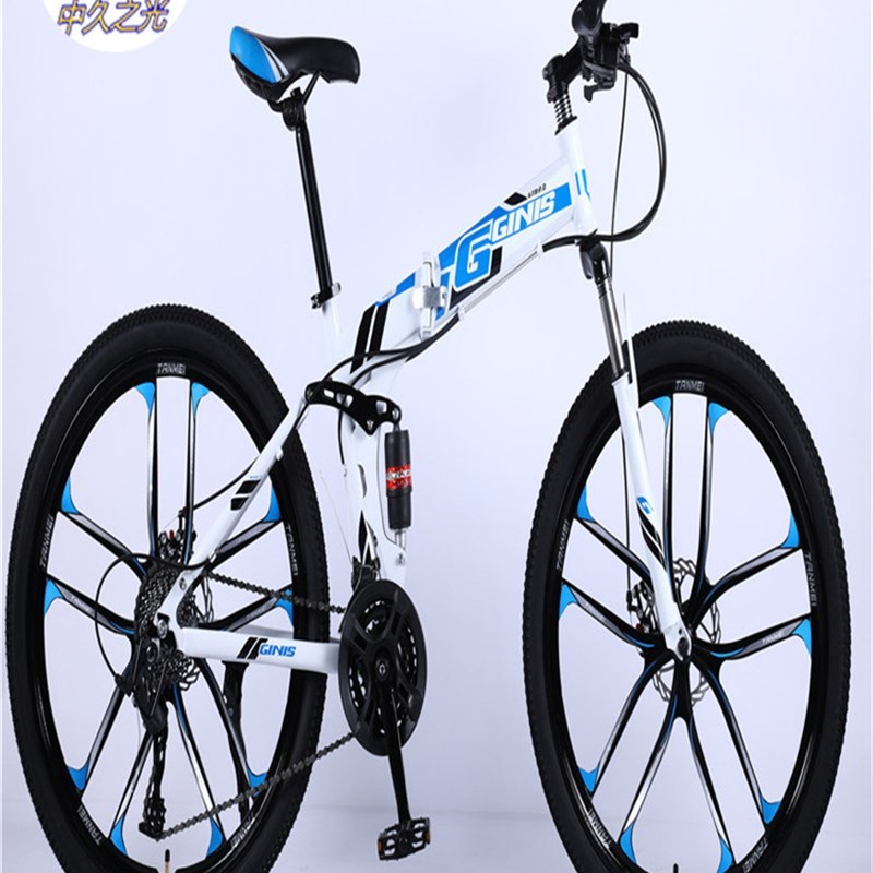 折叠山地自行车男变速学生越野女士减震小孩儿童18/20/22/24/26寸