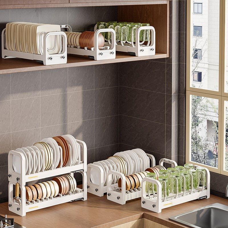 厨房置物架碗碟碗盘收纳架沥水架家用多功能放碗架碗筷收纳盒碗柜,厨房/烹饪用具,碗架,淘宝优惠券,粉丝福利购,淘宝优惠卷