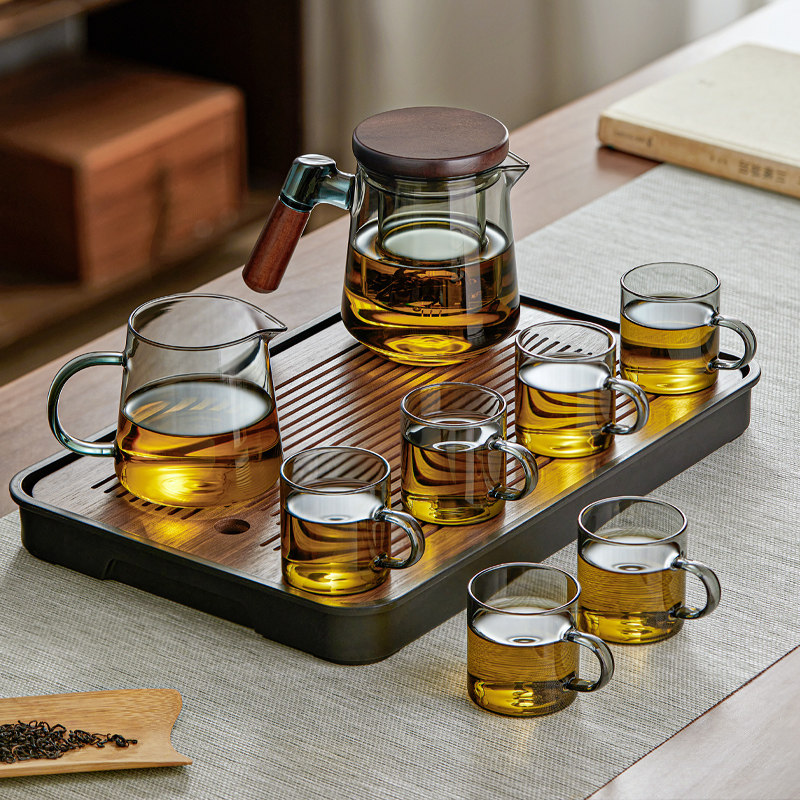 玻璃茶具套装家用高档2024新款泡茶壶套装喝茶茶具办公室套装,餐饮具,整套茶具,淘宝优惠券,粉丝福利购,淘宝优惠卷