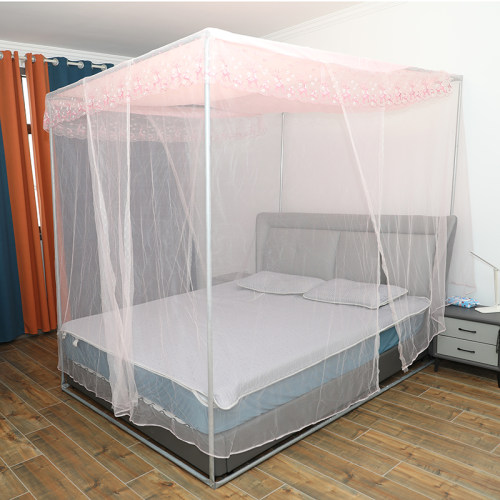 蚊帐支架镀锌管加厚蚊帐架家用1.2m1.G5m1.8牀落地家用室外架子