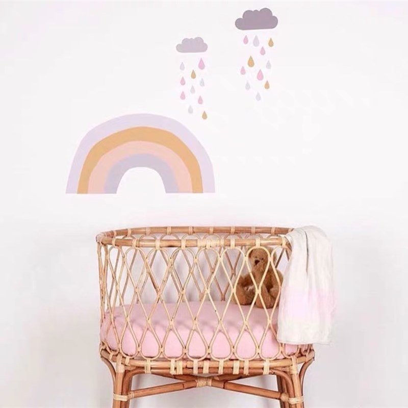 真藤编儿童床实木婴儿床加宽拼接床大床双胞胎床边床宝宝床带护栏