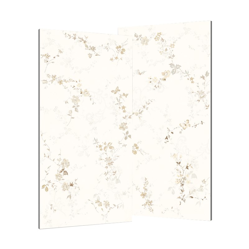 现代简约背景墙瓷砖洗手间法式奶油风卫生间拼接大花砖600x1200