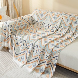 棉麻沙发巾一整张全盖全包沙发盖C布盖巾盖毯桌布四季通用沙发套