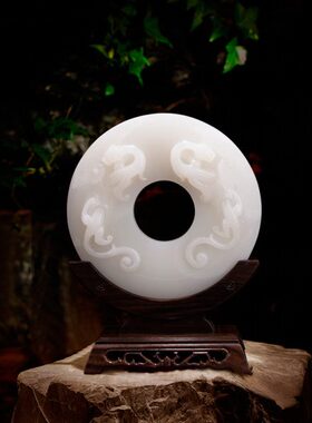 家居装饰品 班德拉斯摆件玉商务礼品送平安扣高档礼品送领导客户