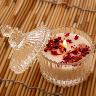 玫瑰香薰蜡烛生日布置情侣求婚蜡烛酒店装饰用品香薰W浪漫氛围礼