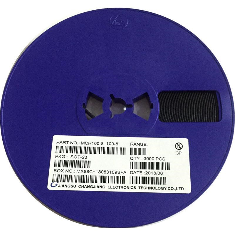 贴片三极管 mcr100-8 原厂100-8 mcr18 600v 1aR sot23 丝印现货