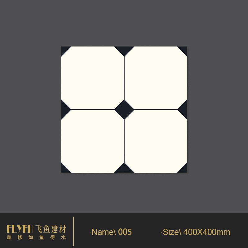 法式复古花砖400x400清新奶油风厨房卫生间瓷砖厕V所阳台餐厅地砖