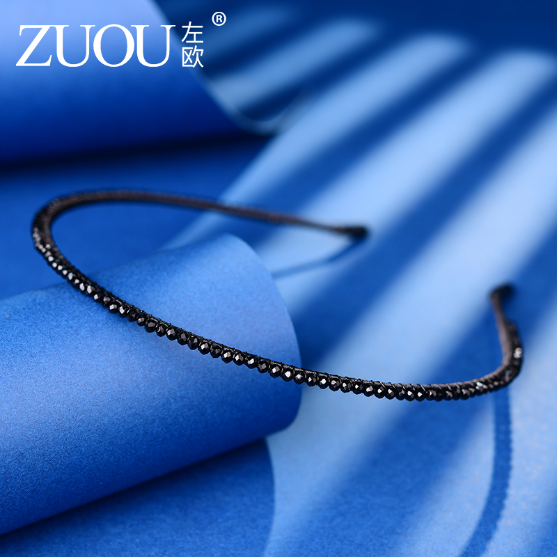 极细发箍女款高级感o细黑色不勒头防滑法式显脸小减龄发捆发苦头