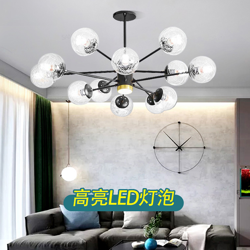 客厅吊灯简约e现代大气大灯餐厅灯主卧室灯2024年新款轻奢中山灯