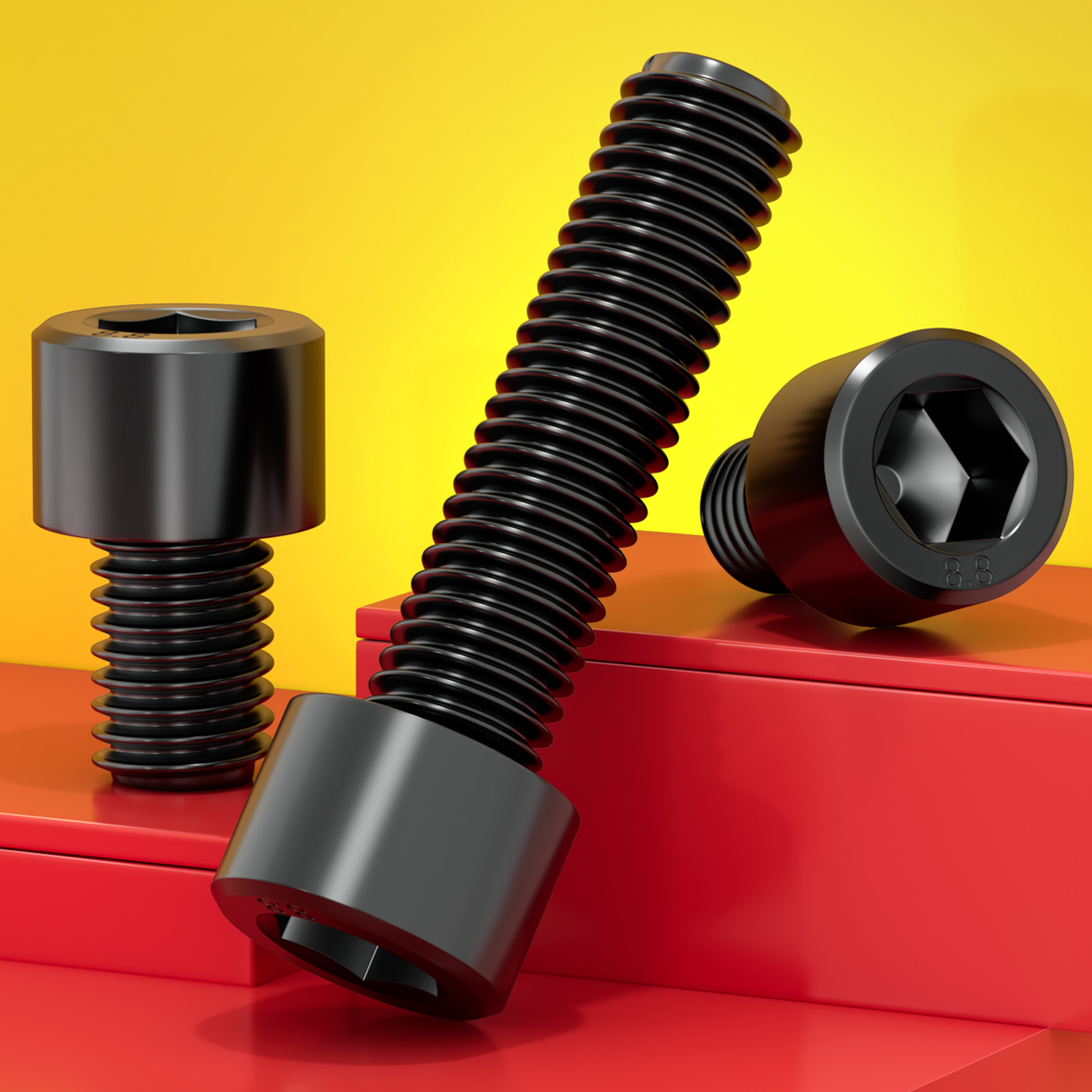 【8.8级发黑】杯头内六角螺丝