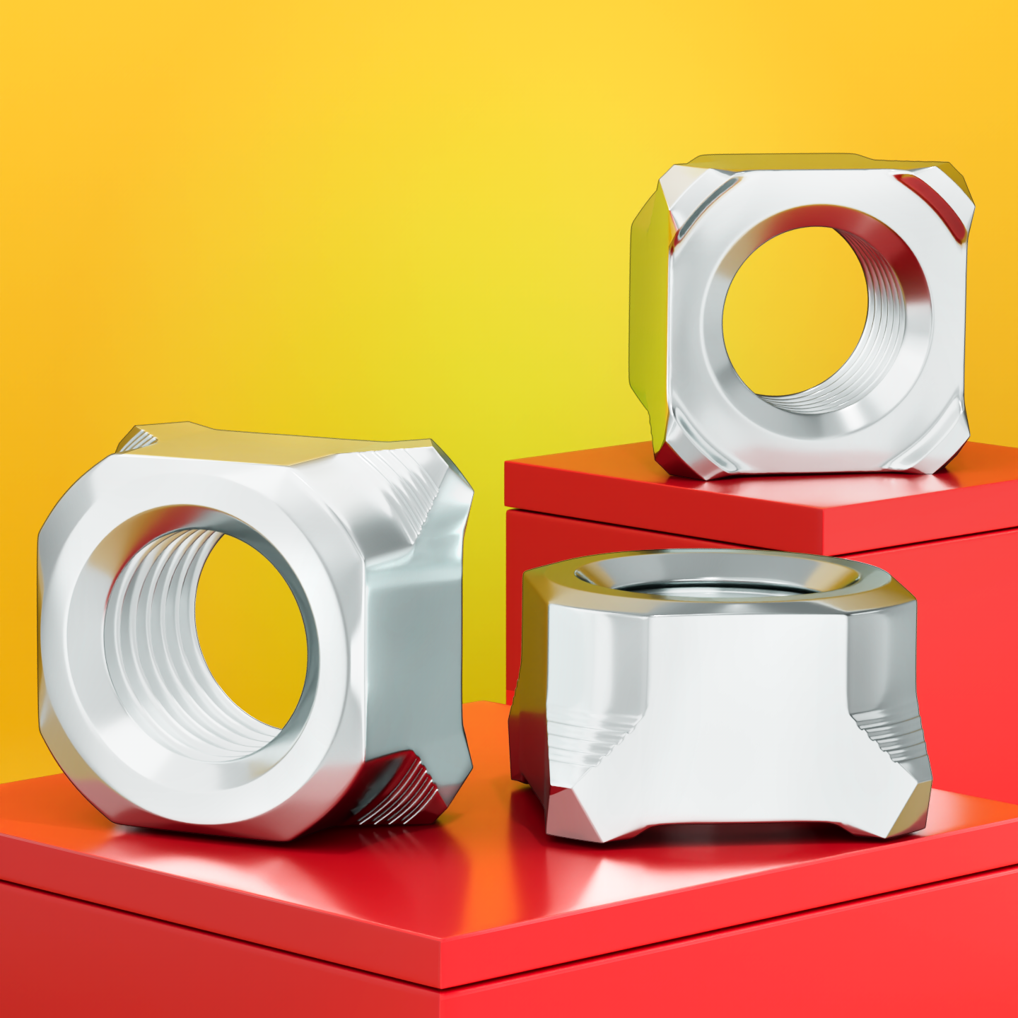 【厂家批发】镀锌四方焊接螺母