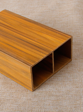 现货生态木方通100*50方木悬吊式天花板隔断玄关屏风假梁立柱背景