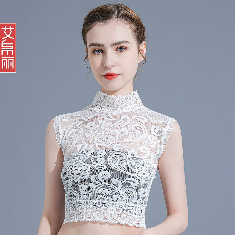 假领子女百搭假领春秋高档蕾丝衬衫打底衫K无袖内搭配毛衣新冬内