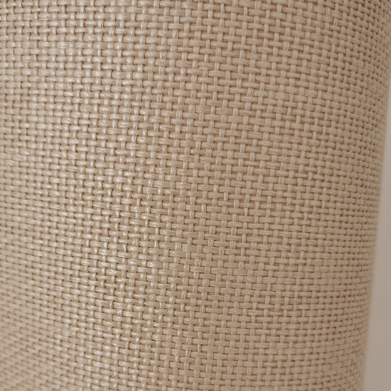 草编壁纸a乳白色环保墙纸高档酒店柜门装饰饰面材料电视背景墙满