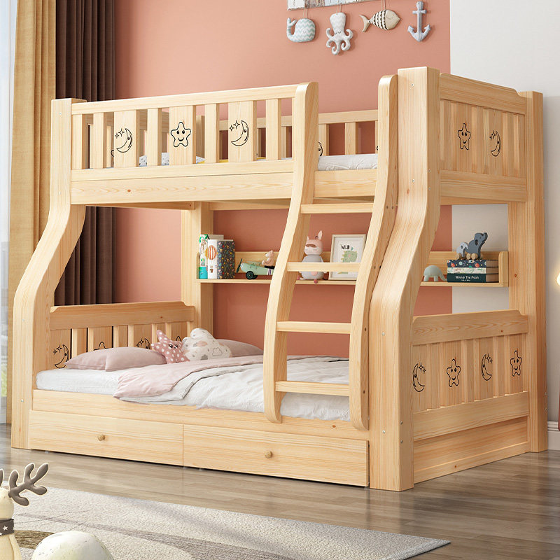 实木上下床双层床小户型交叉上下铺高低子母床两层床多功能儿童床,住宅家具,高低/子母床,淘宝优惠券,粉丝福利购,淘宝优惠卷
