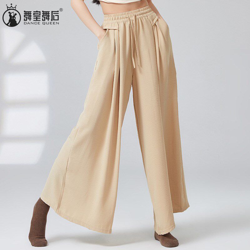 2024夏季新古典舞蹈裤日常可穿直筒阔腿裤现代中国舞成人练功服女