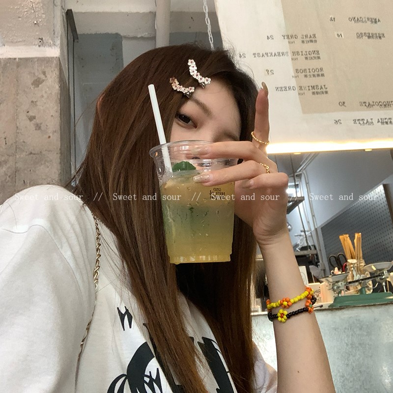 甜酷金属小花发夹侧边刘海夹小号发夹子可爱迷你公主头少女碎发夹