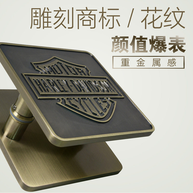 黑色中式现代仿古铜铝合金个性定制玻璃门拉手Q大门实木门推拉把