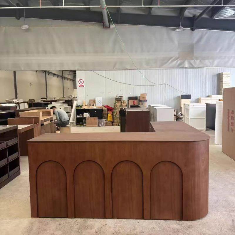 SJN复古服装店转角吧台前台收银台咖啡厅女装童装柜台花店接待桌,电子元器件市场,其它元器件,淘宝优惠券,粉丝福利购,淘宝优惠卷