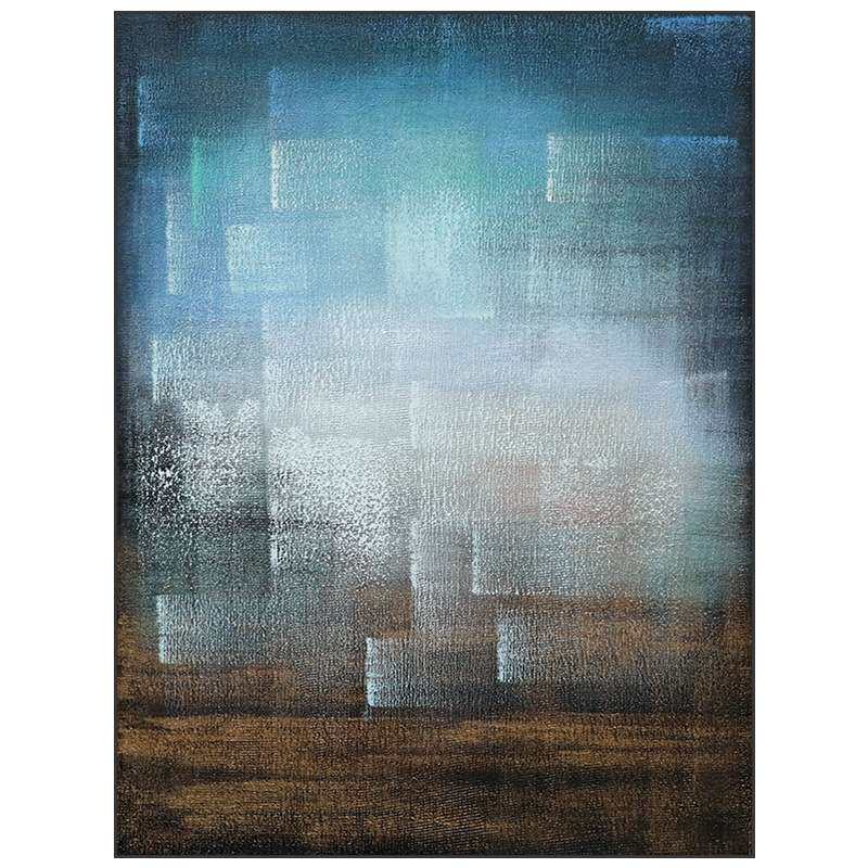 油画 手绘油画《千城》客厅挂画玄关抽象装饰画过道现代简约手工