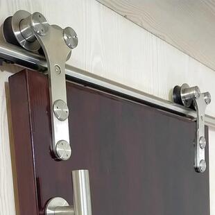 304不锈钢谷仓门吊轨谷仓门轨道厨房拉门吊滑轮浴室吊滑五金配件