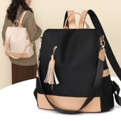 2024新款 双肩包女时尚 牛津布包包大学生K书包防盗旅游旅行轻便背