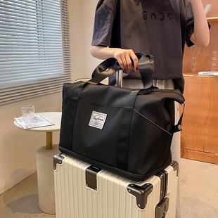 可套拉杆箱e上的旅行包女大容量配包短途旅游轻便手提行李包收纳