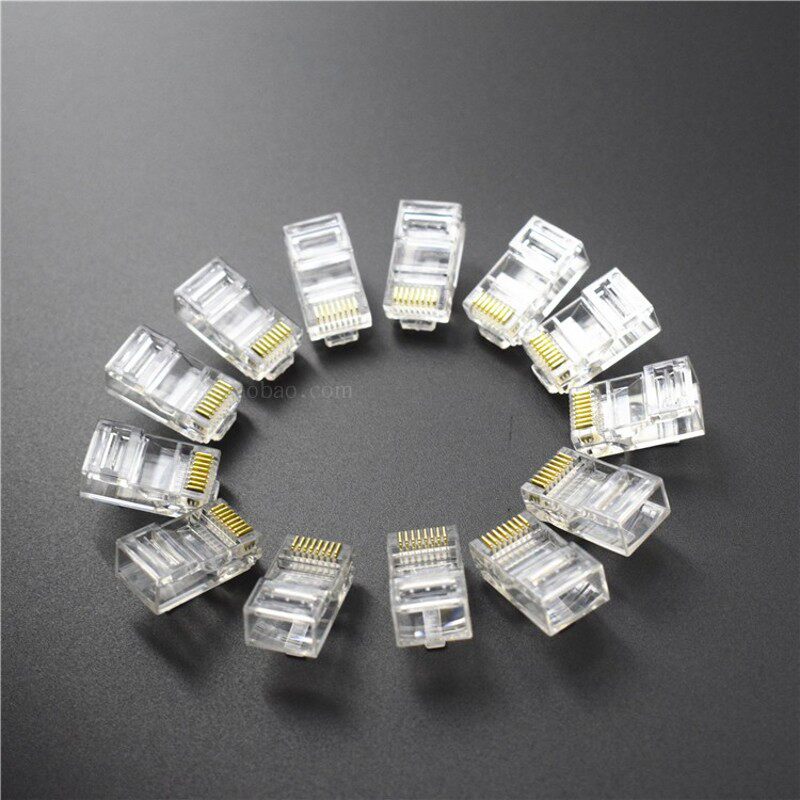 热卖 水晶头一包 1000个y 网络网线 笔记本台式机电脑耗材